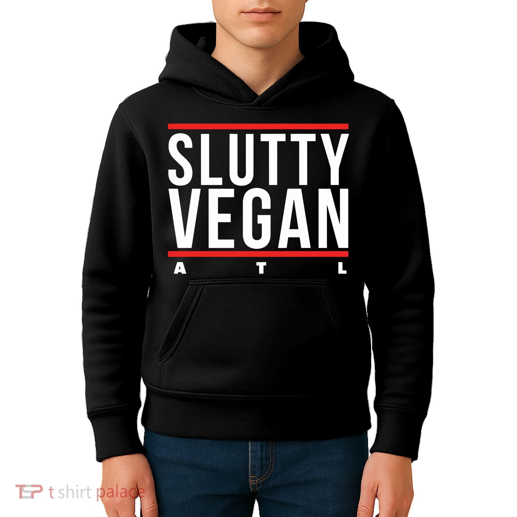Slutty Vegan Run Slutty Kids Hoodie