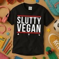 Slutty Vegan Run Slutty Kids T-Shirt thumb 3