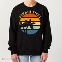 Summer Vibes Retro Sunset Tropical Women's Sweatshirt thumb 0