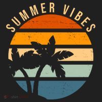 Summer Vibes Retro Sunset Tropical Women's Sweatshirt thumb 2