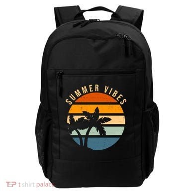 Summer Vibes Retro Sunset Tropical Backpack