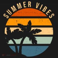 Summer Vibes Retro Sunset Tropical Backpack thumb 2
