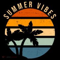 Summer Vibes Retro Sunset Tropical Toddler Hoodie thumb 2