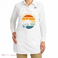 Summer Vibes Retro Sunset Tropical Apron thumb 2