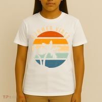 Summer Vibes Retro Sunset Tropical T-Shirt thumb 4