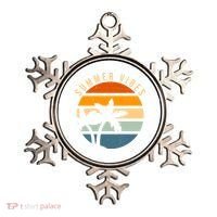 Summer Vibes Retro Sunset Tropical Ornament thumb 0