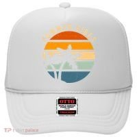 Summer Vibes Retro Sunset Tropical Hat thumb 0