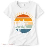 Summer Vibes Retro Sunset Tropical Women's T-Shirt thumb 0