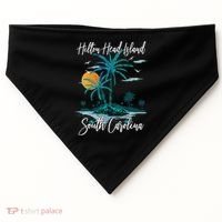 Summer Vacation Retro South Carolina Hilton Head Island USA-Made Doggie Bandana thumb 0