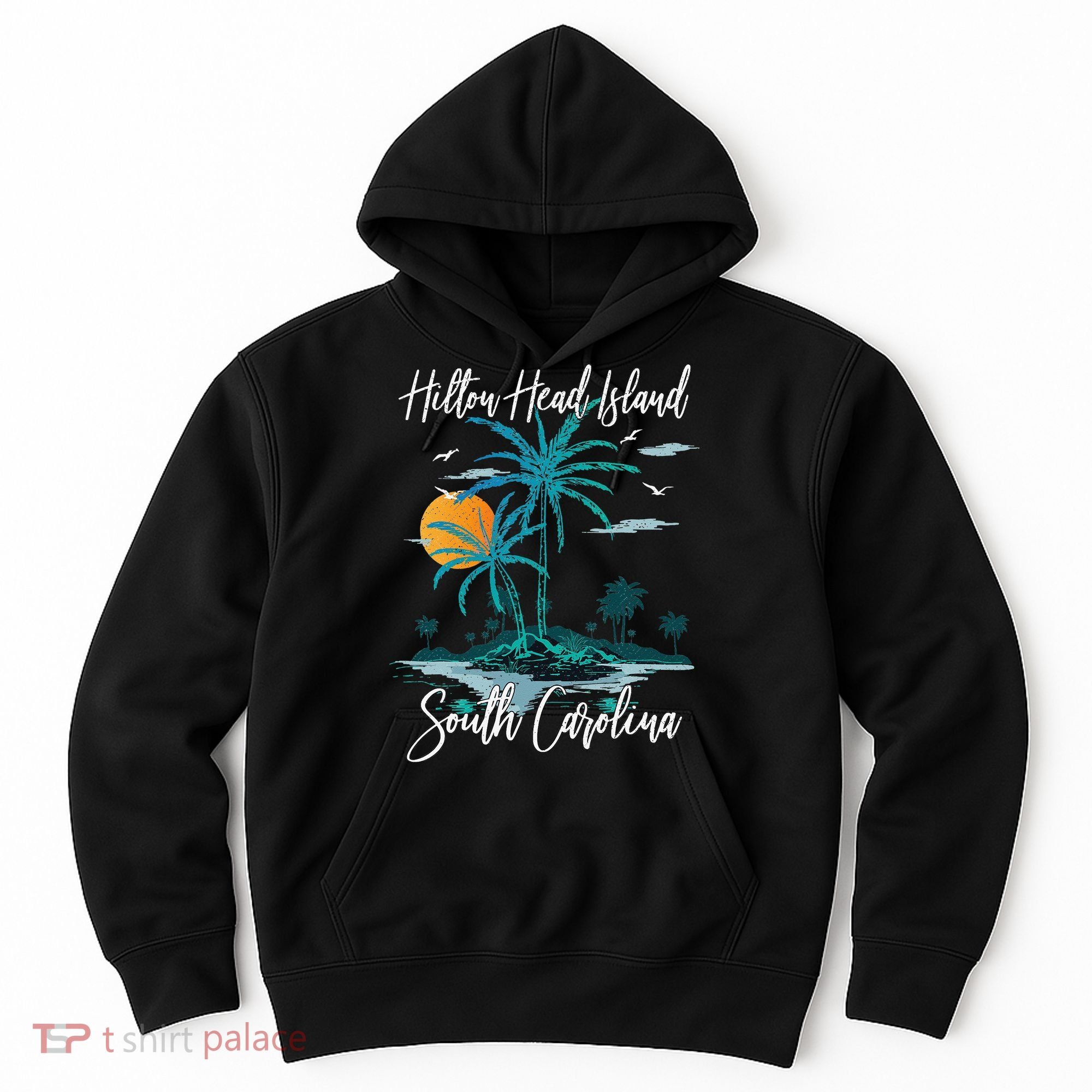 Summer Vacation Retro South Carolina Hilton Head Island Hoodie