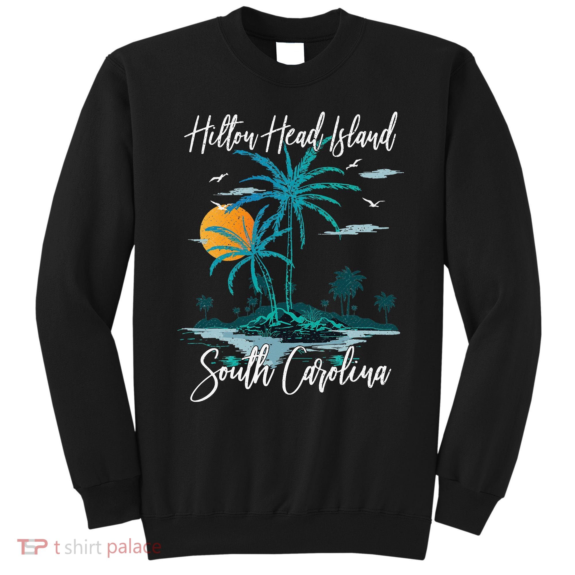 Summer Vacation Retro South Carolina Hilton Head Island Sweatshirt