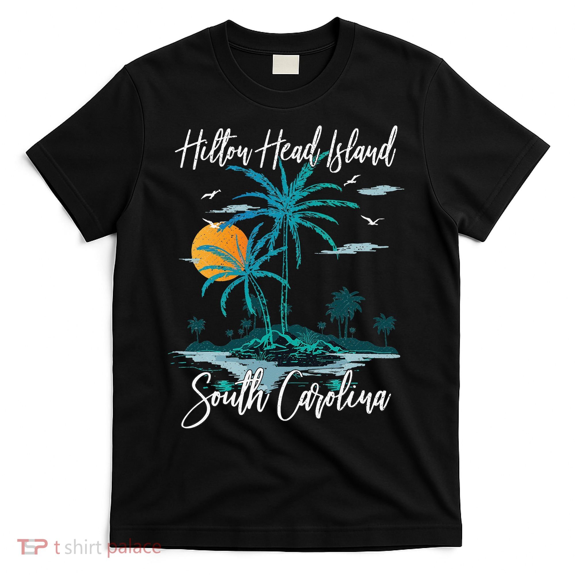 Summer Vacation Retro South Carolina Hilton Head Island T-Shirt