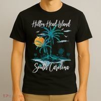 Summer Vacation Retro South Carolina Hilton Head Island T-Shirt thumb 3
