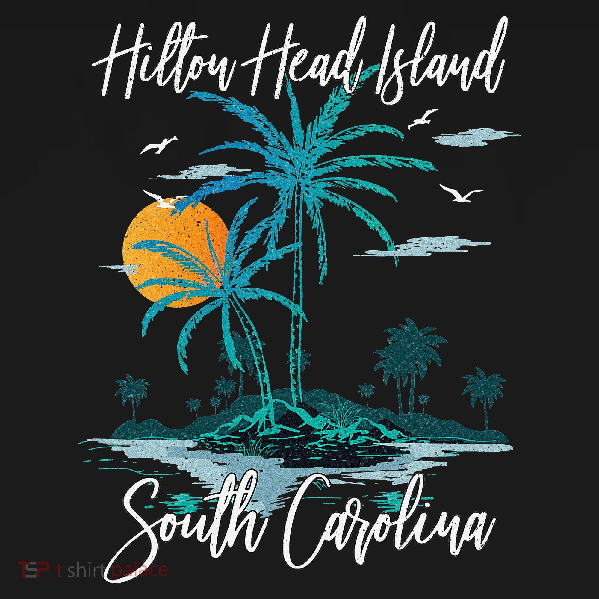 Summer Vacation Retro South Carolina Hilton Head Island T-Shirt