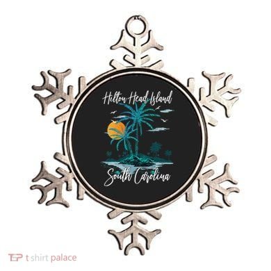 Summer Vacation Retro South Carolina Hilton Head Island Ornament