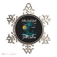 Summer Vacation Retro South Carolina Hilton Head Island Ornament thumb 0
