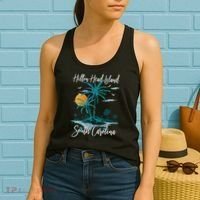 Summer Vacation Retro South Carolina Hilton Head Island Women's Tank Top thumb 2
