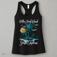 Summer Vacation Retro South Carolina Hilton Head Island Women's Tank Top thumb 3