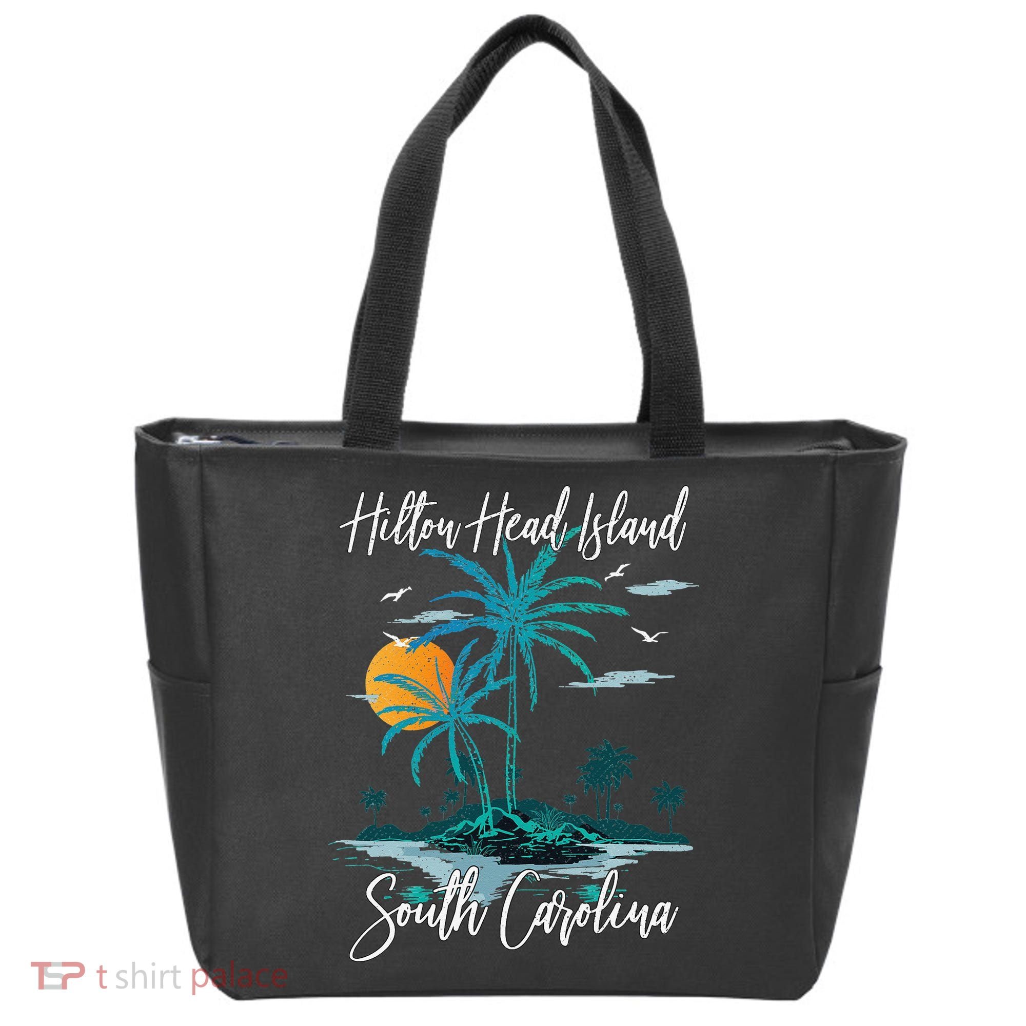Summer Vacation Retro South Carolina Hilton Head Island Tote Bag