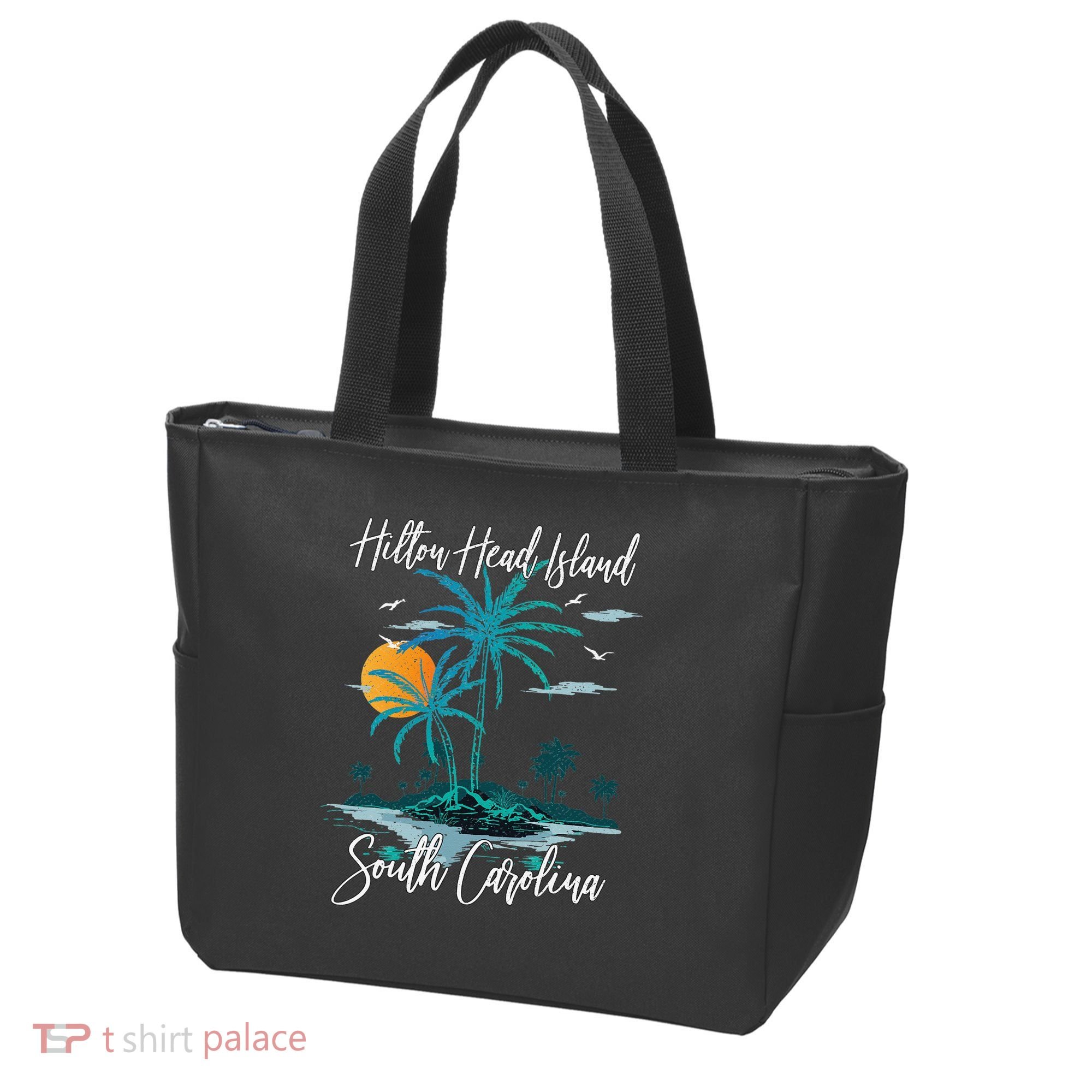Summer Vacation Retro South Carolina Hilton Head Island Tote Bag