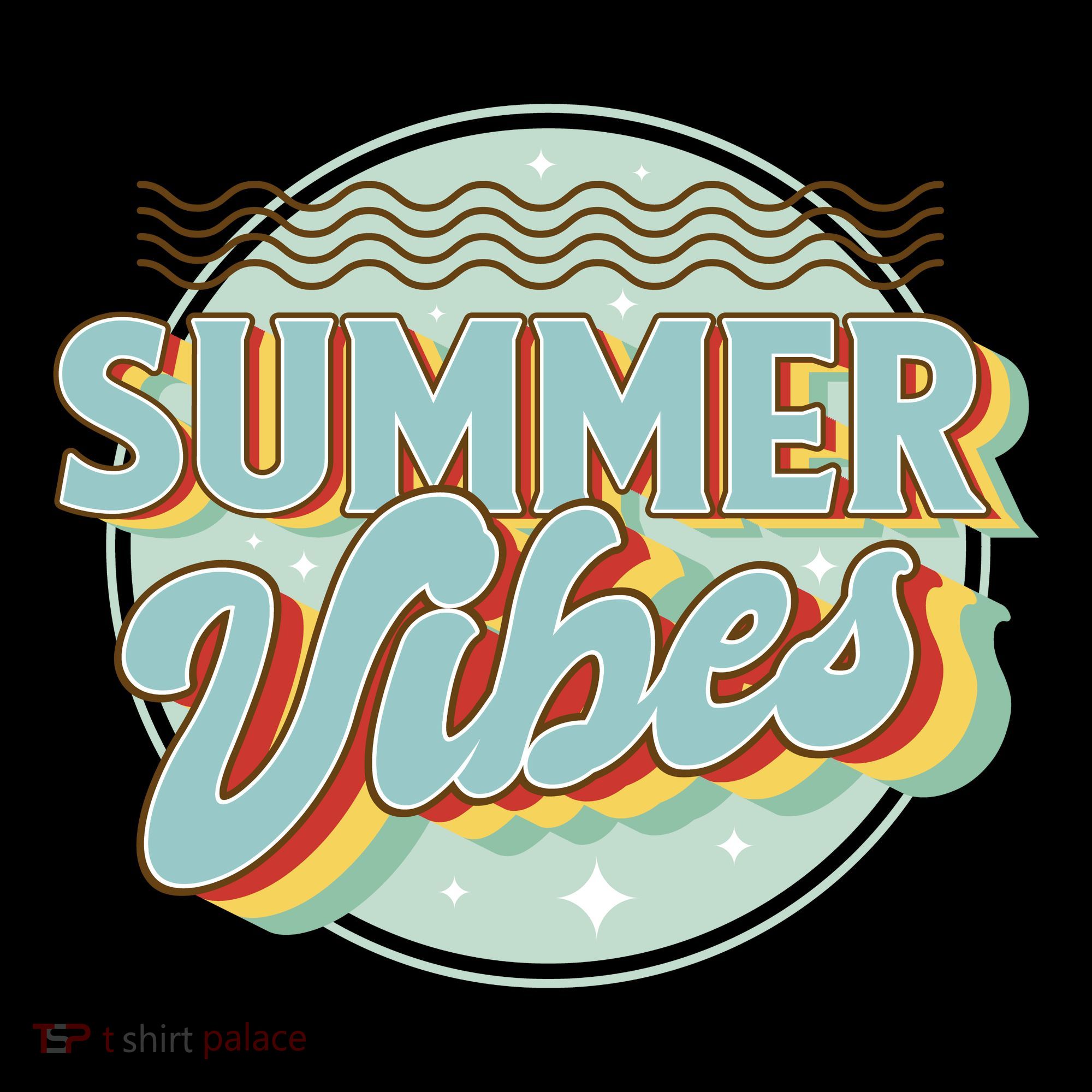 Summer Vibes Retro Cool Coaster