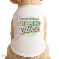 Summer Vibes Retro Cool Doggie Tank thumb 0