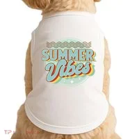 Summer Vibes Retro Cool Doggie Tank thumb 0