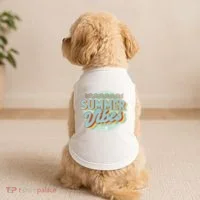Summer Vibes Retro Cool Doggie Tank thumb 2