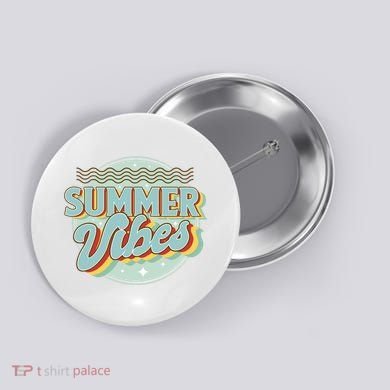 Summer Vibes Retro Cool Button