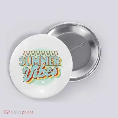 Summer Vibes Retro Cool Button