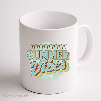 Summer Vibes Retro Cool Coffee Mug back