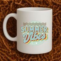 Summer Vibes Retro Cool Coffee Mug thumb 2