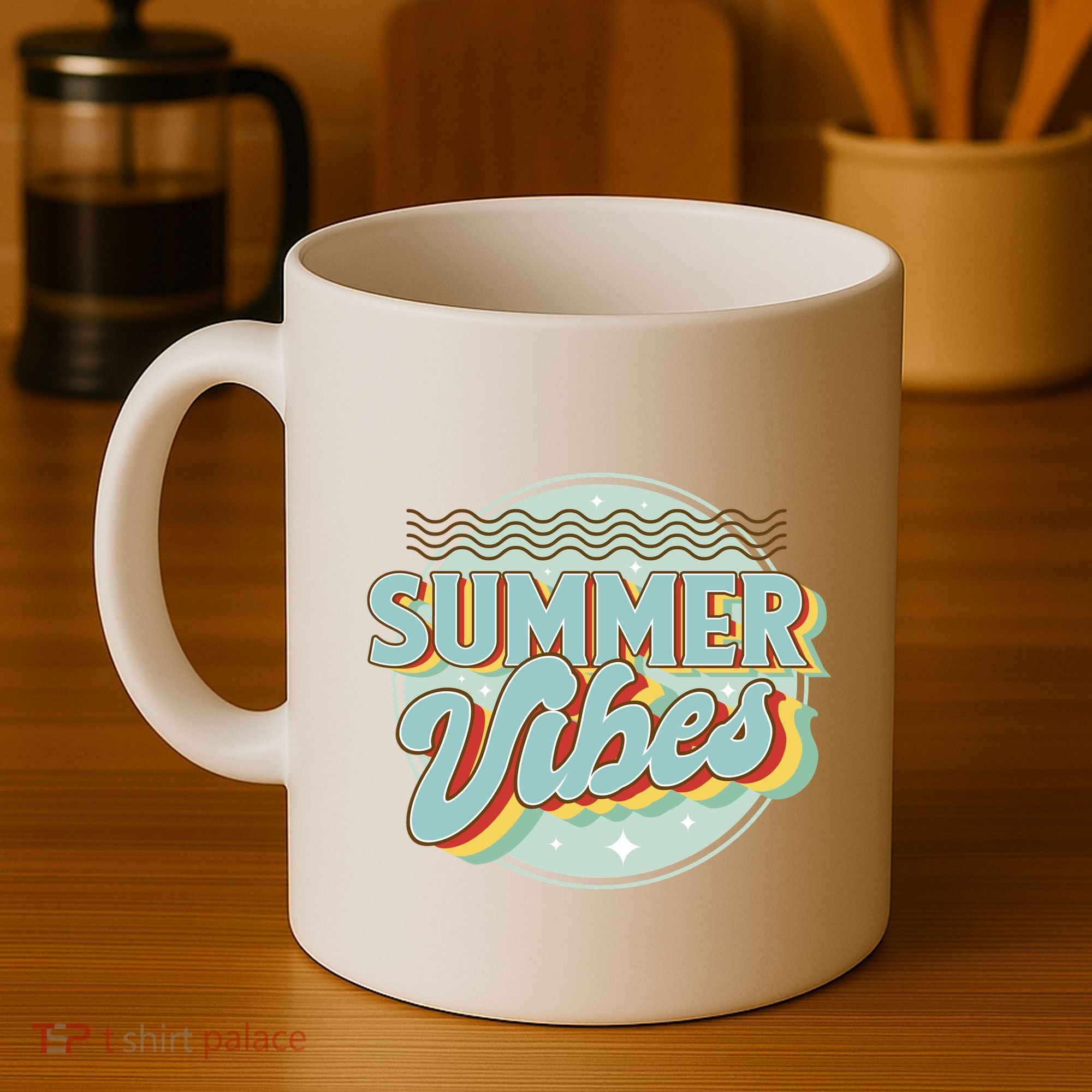 Summer Vibes Retro Cool Coffee Mug