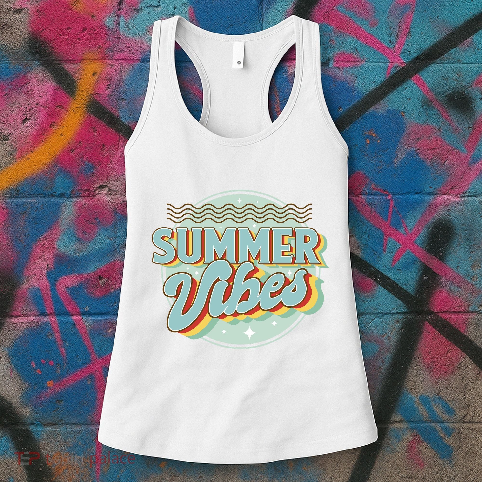 Summer Vibes Retro Cool Women's Tank Top