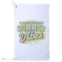 Summer Vibes Retro Cool Golf Towel thumb 0