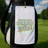 Summer Vibes Retro Cool Golf Towel thumb 2