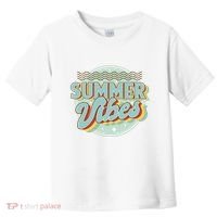 Summer Vibes Retro Cool Toddler T-Shirt thumb 0
