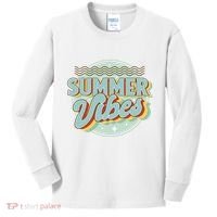 Summer Vibes Retro Cool Kids Long Sleeve Shirt thumb 0