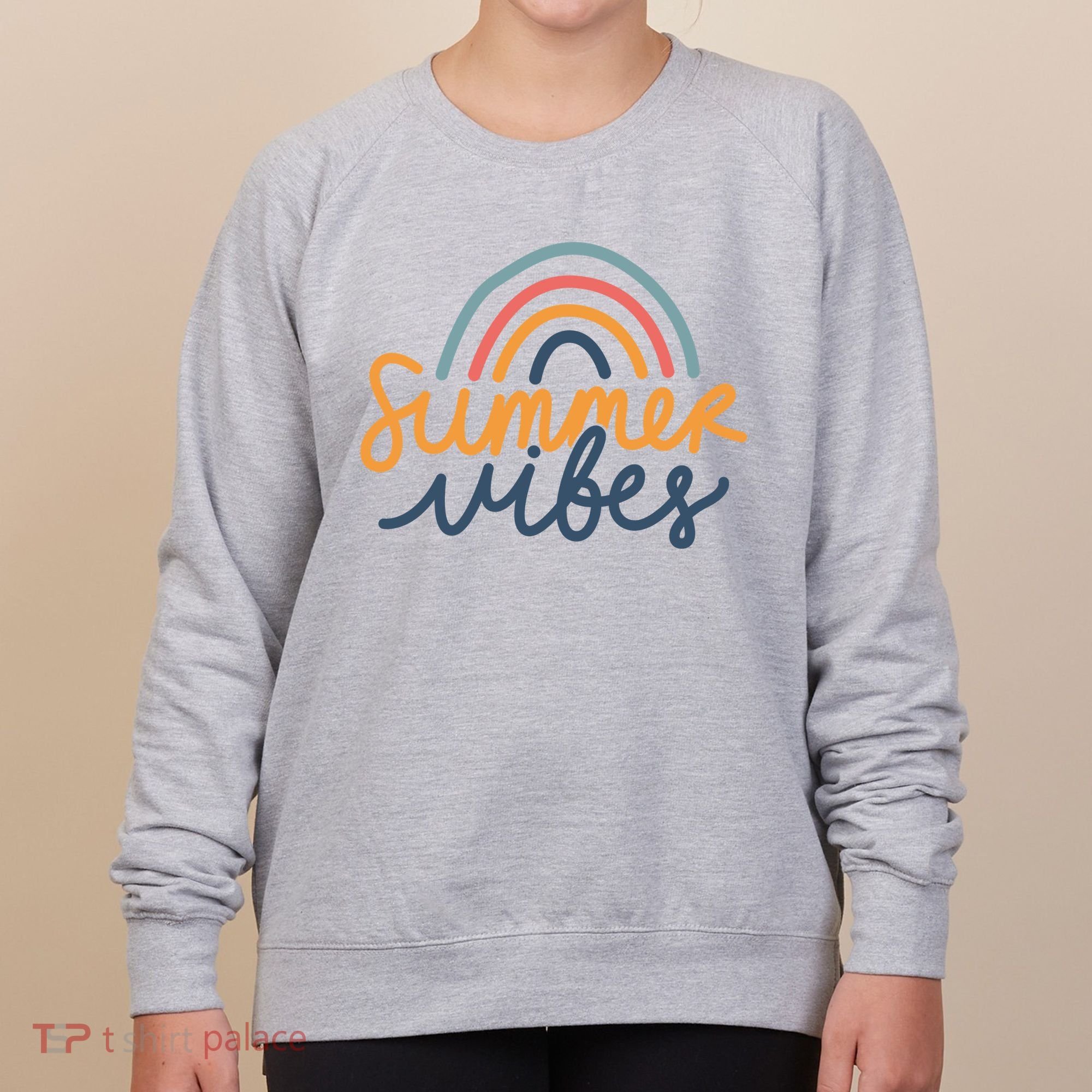 Summer Vibes Rainbow Cute Women's Sweatshirt