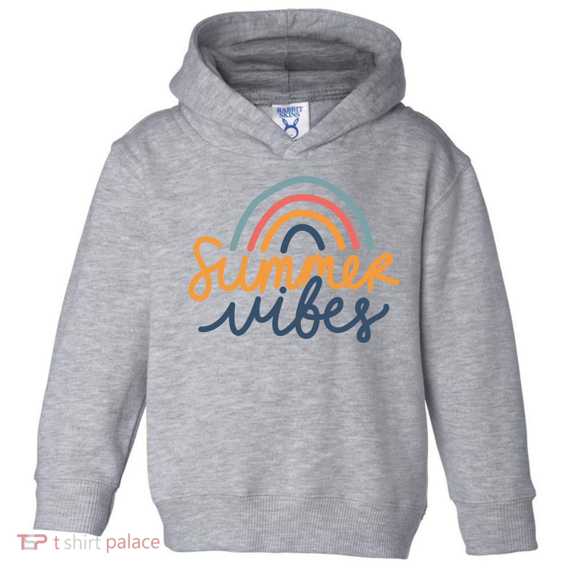 Summer Vibes Rainbow Cute Toddler Hoodie