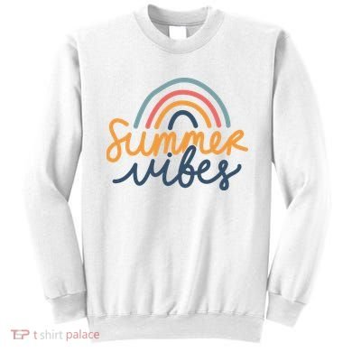 Summer Vibes Rainbow Cute Sweatshirt