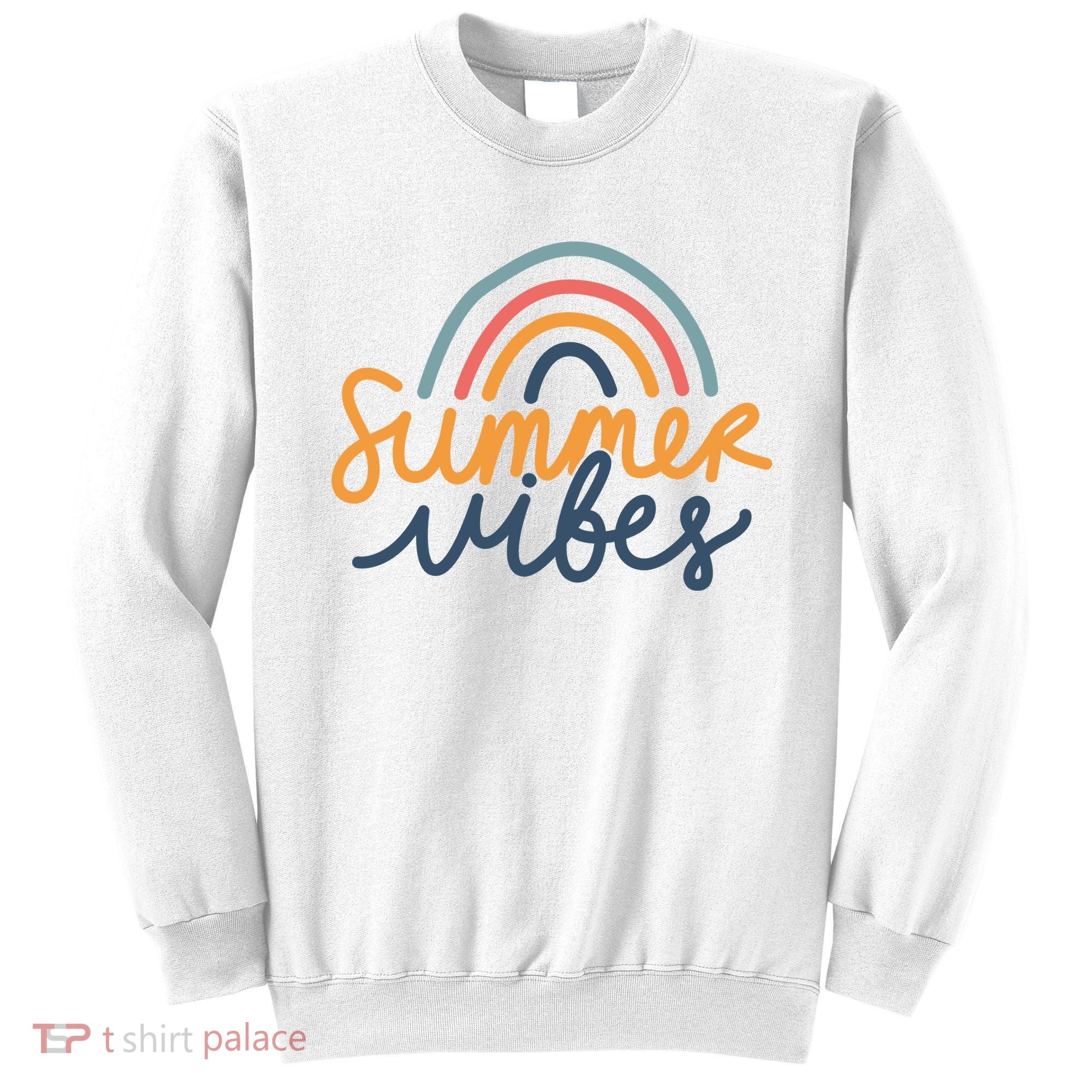 Summer Vibes Rainbow Cute Sweatshirt