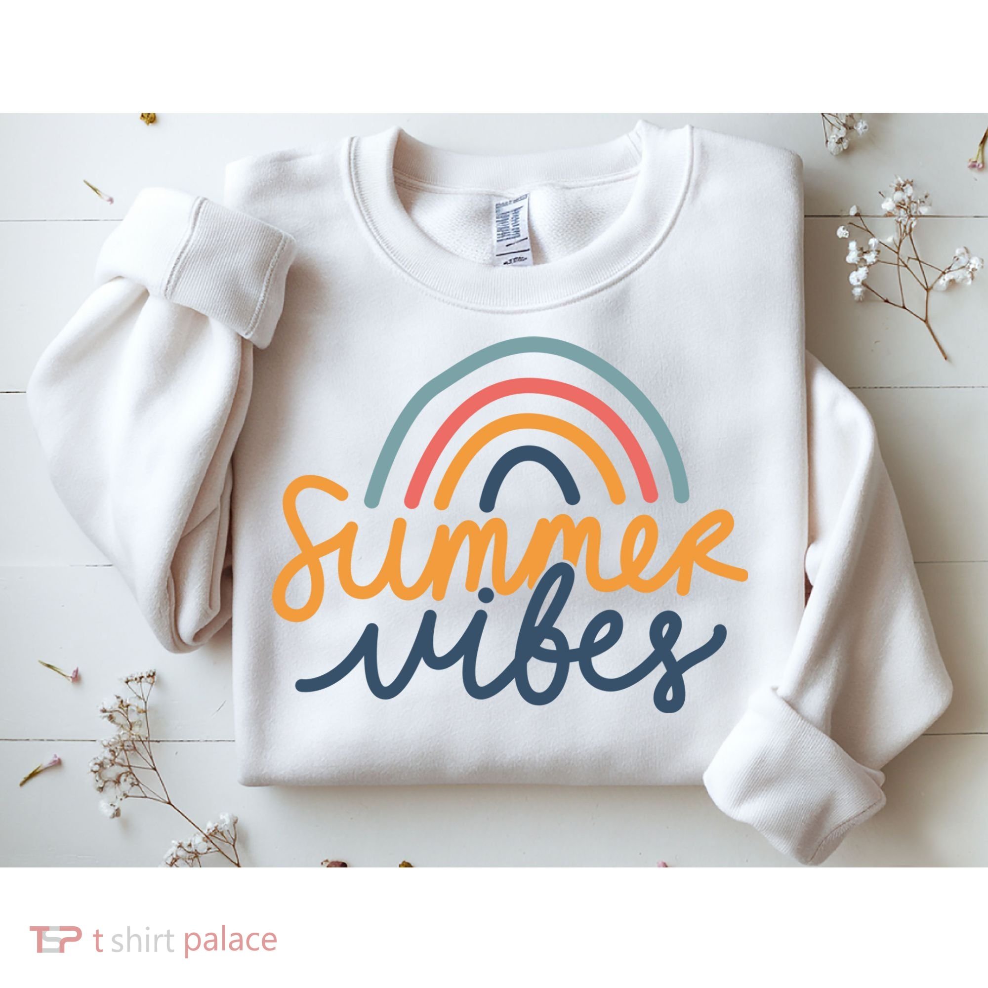Summer Vibes Rainbow Cute Sweatshirt