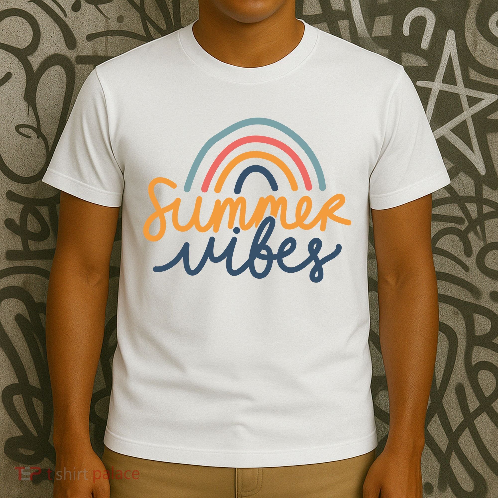 Summer Vibes Rainbow Cute T-Shirt