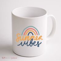 Summer Vibes Rainbow Cute Coffee Mug thumb 1