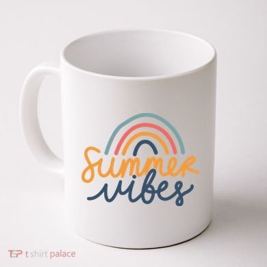 Summer Vibes Rainbow Cute Coffee Mug