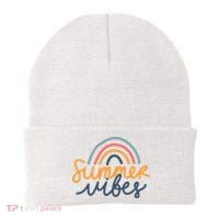 Summer Vibes Rainbow Cute Beanie thumb 0