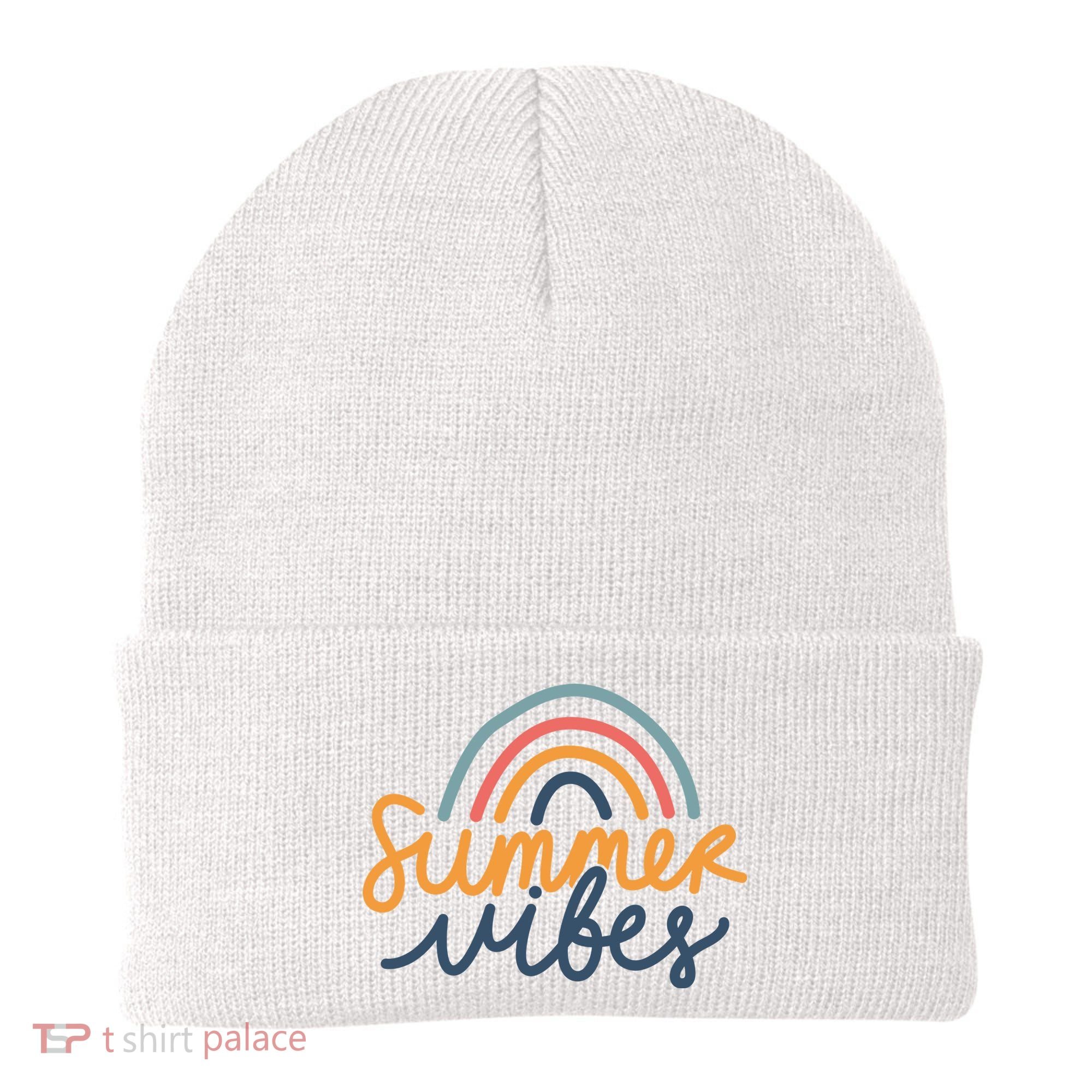 Summer Vibes Rainbow Cute Beanie