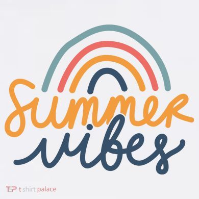 Summer Vibes Rainbow Cute Dry Zone Grid Polo