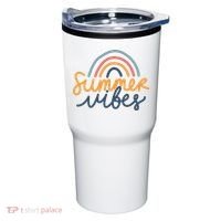 Summer Vibes Rainbow Cute Tumbler thumb 0